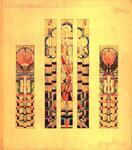 Ontwerp voor het centrale Pinksterraam.
<br/>
Particulier bezit, 1930-1931